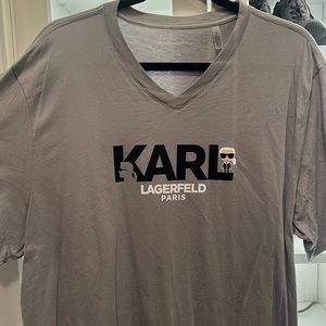Karl Lagerfield, Paris, men’s T-shirt, extra large V-neck XL